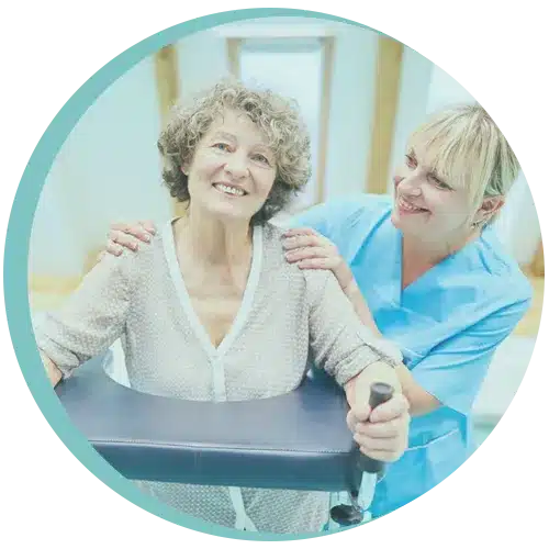Physiotherapist providing pelvic physiotherapy for menopause support