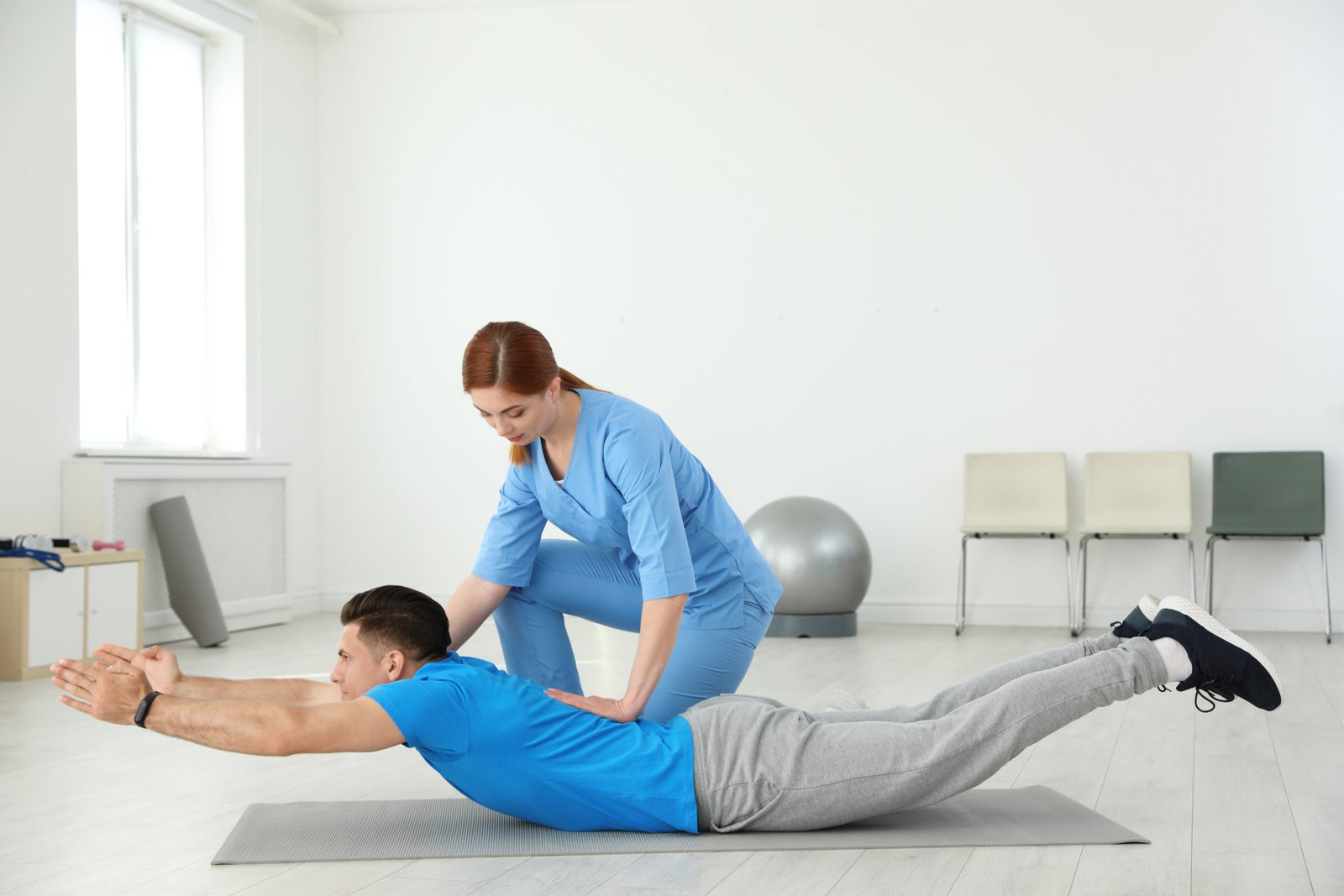 Male patient consulting a pelvic health physiotherapist about bladder control after prostate surgery at a Central London clinic
